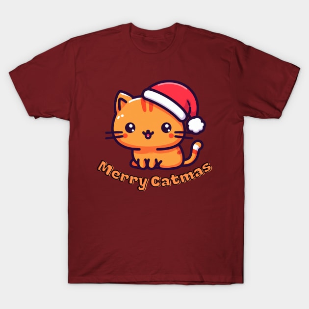 Catmas Christmas Cat T-Shirt by Japanese Fever